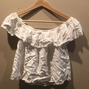 White Off-the-shoulder Top